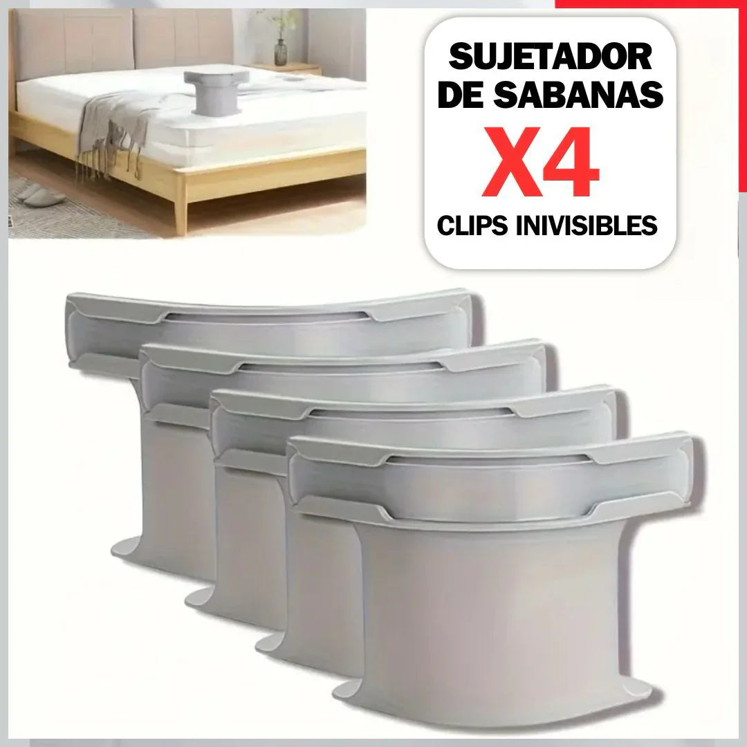 Set de 4 Sujetadores SleepLock™ – Adiós a las sábanas sueltas