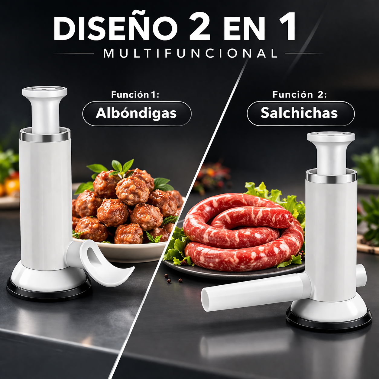 Embutidora De Salchichas 2 En 1