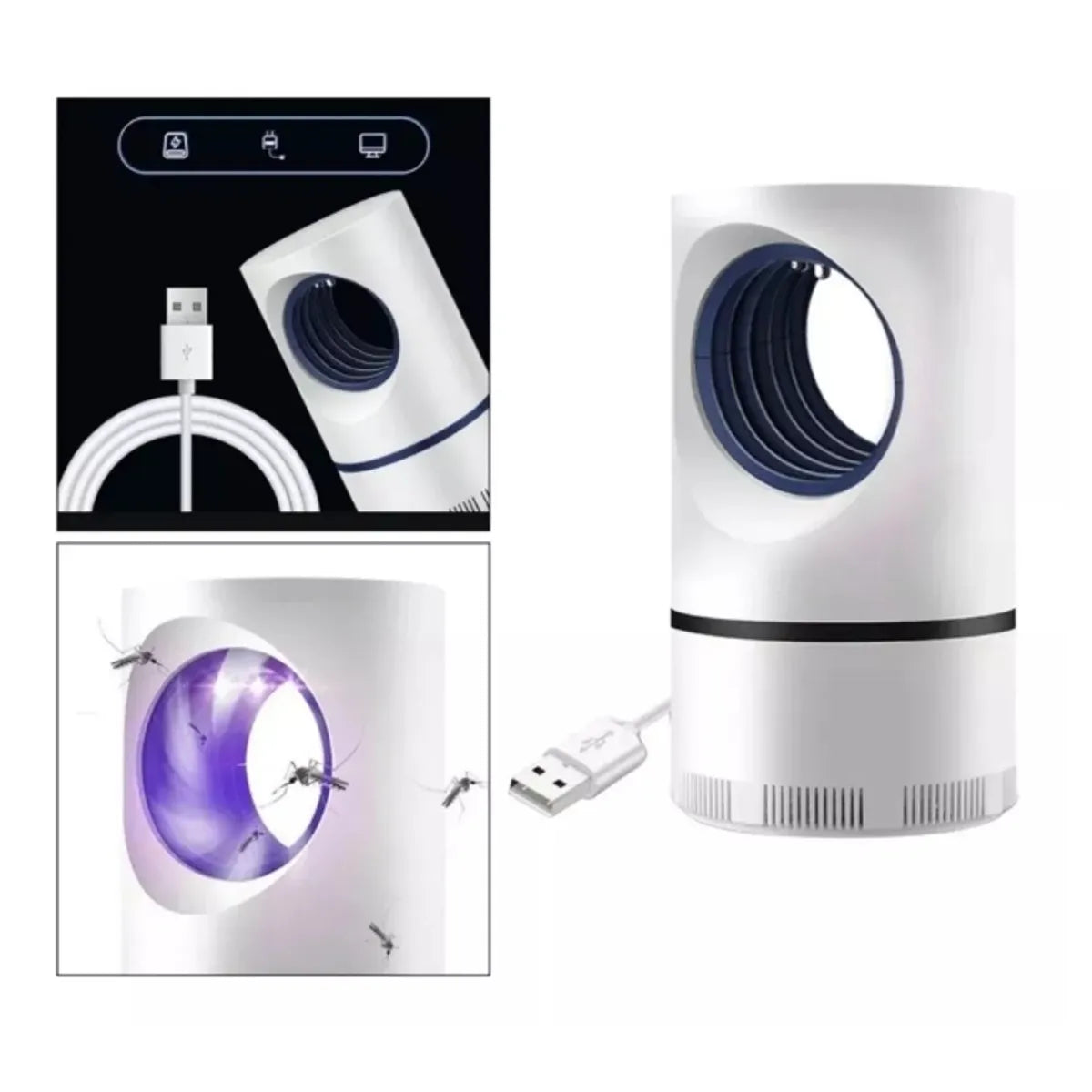 Lampara LED Anti Mosquitos