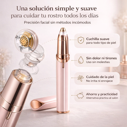 Depiladora Facial de Presicion 2 en 1 - Piel suave y sib irritación