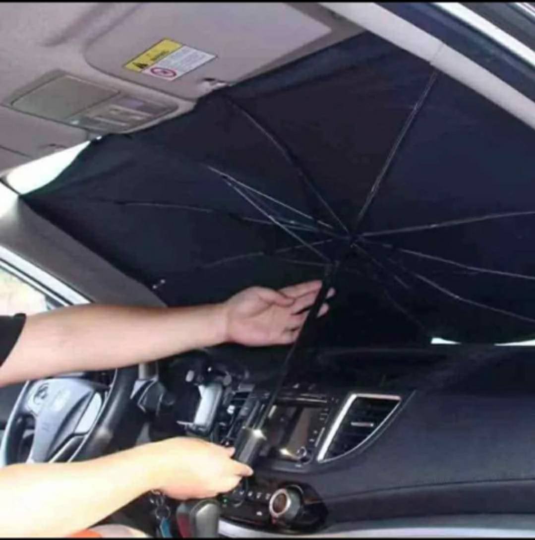 ☀️ Parasol Premium Tipo Paraguas para Auto – Bloquea el Calor en Segundos