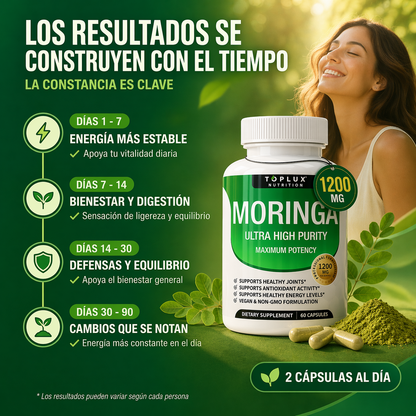 TOPLUX MORINGA 1200MG - ENERGIA NATURAL PREMIUM