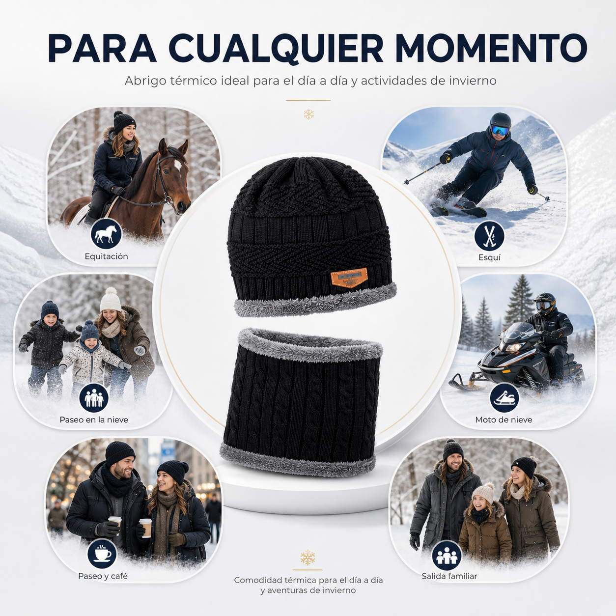 Oferta Especial 2x1 en Gorro y Cuello Térmico Ultra-Warm