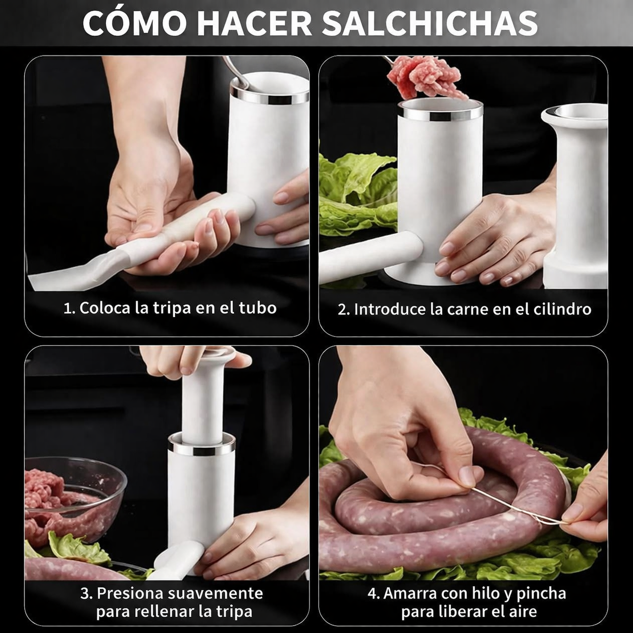 Embutidora De Salchichas 2 En 1