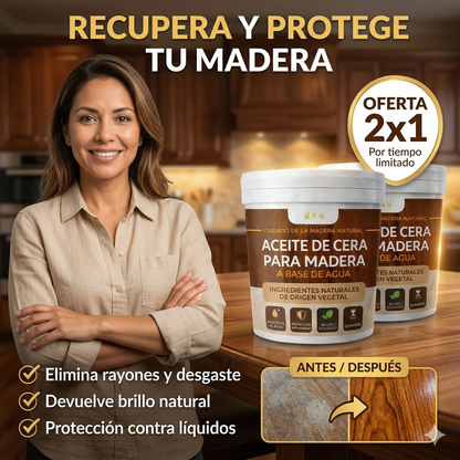 Oferta Especial 2x1 Sellador para Madera con Cera Natural 500g