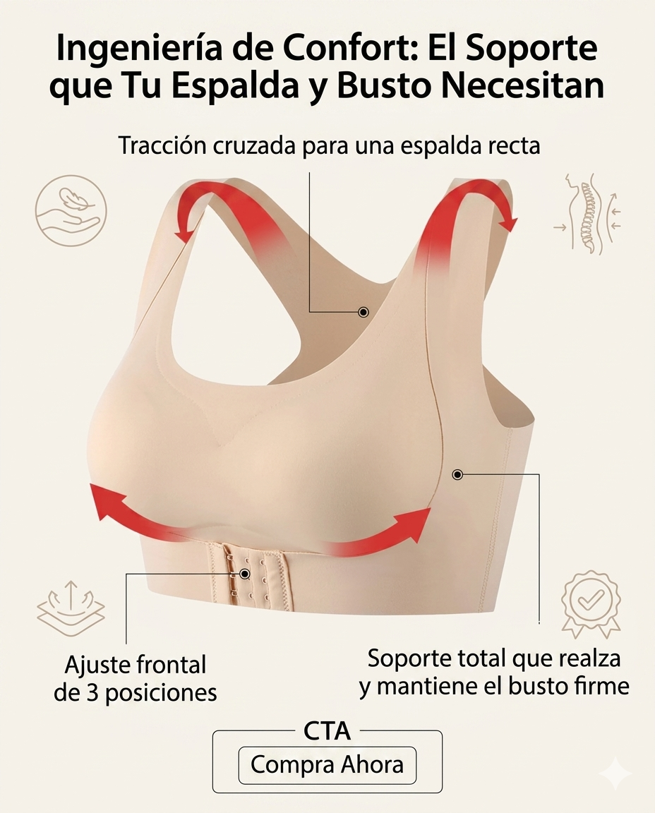 Sujetador Corrector de Postura 2 en 1 Vital Pro