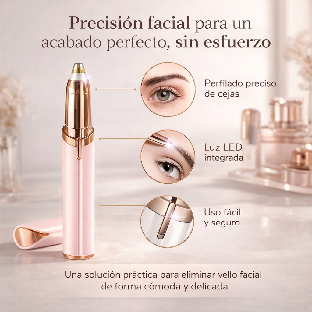 Depiladora Facial de Presicion 2 en 1 - Piel suave y sib irritación