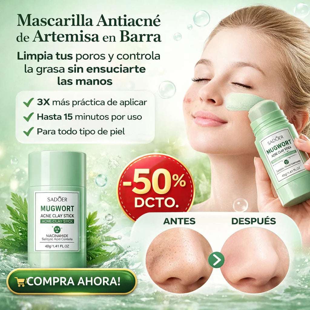 Mascarilla Antiacné de Artemisa en Barra Mugwort