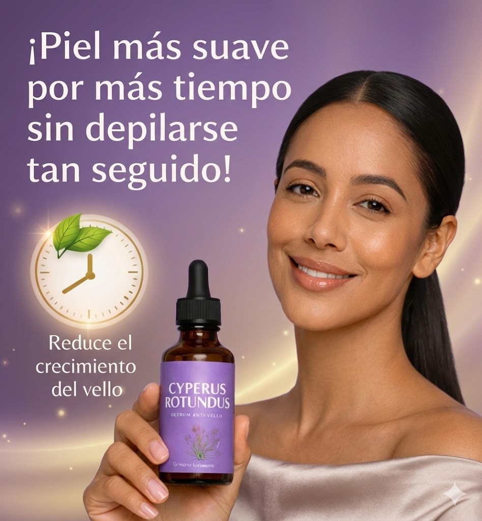 Cyperus Serum® - Piel más suave, vello más fino y menos visible