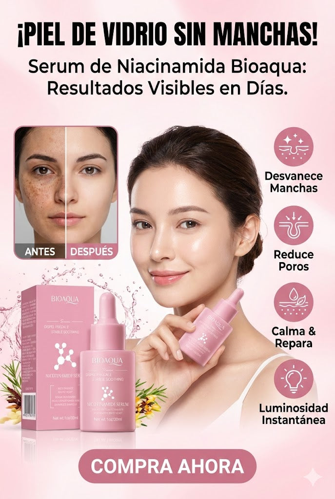 Serum BioAqua de Nicotinamida (Antimanchas y Reparador)