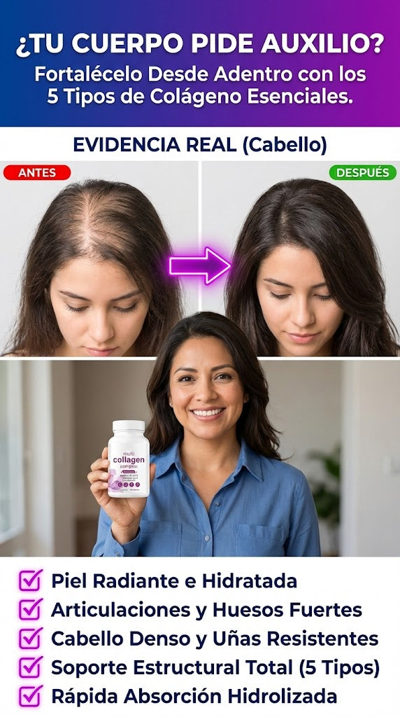 Multi Collagen Complex 5 en 1 – Belleza y Bienestar Desde el Interior