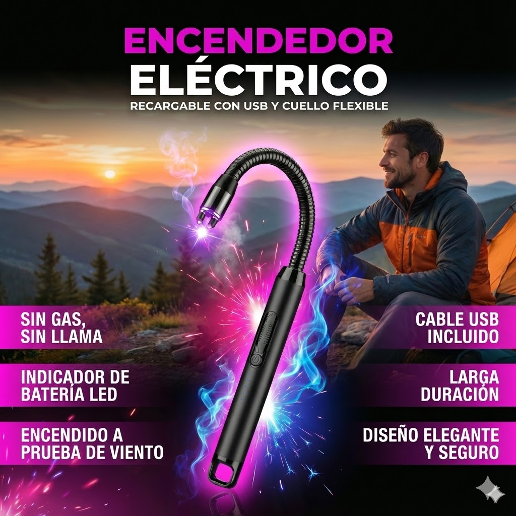 Oferta Especial 2x1 en Encendedor Electrico Recargable